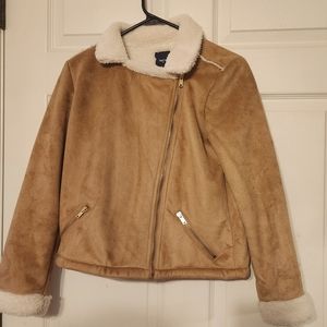 GAP kids faux suede sherpa coat. Size XXL.